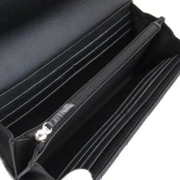 Authentic CHANEL CC Wild Stitch Lambskin Wallet on Chain Shoulder Crossbody - Picture 10 of 15